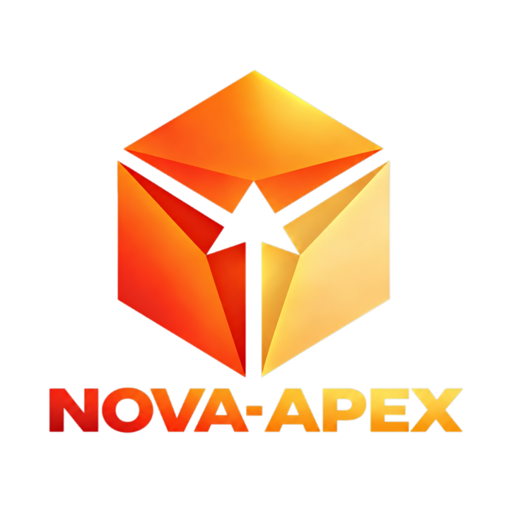 NOVA APEX vertical transparent brand logo
